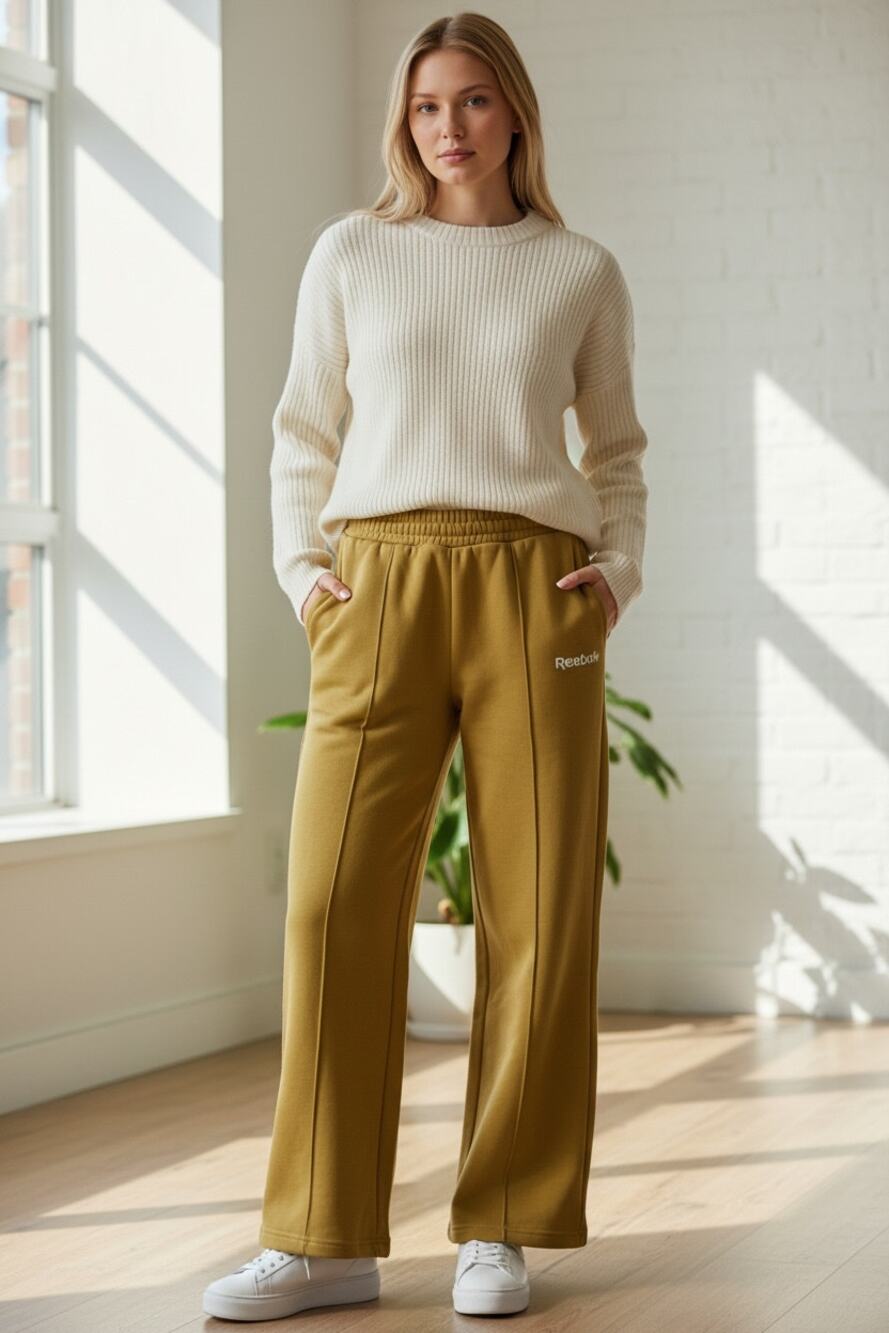 HALARA Sweatpants Size L NEW Lounge Pant Goldenrod Yellow Straight Leg